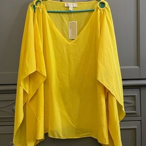 Michael Kors ring shoulder scarf top